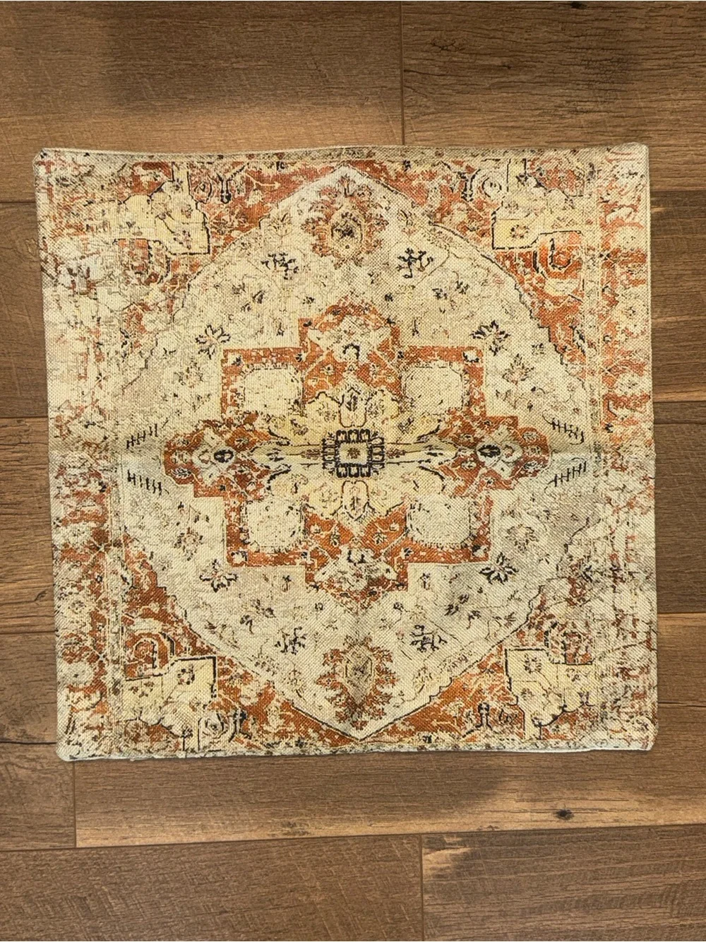 Set of 2 Vintage Persian Rug Style Pillow Covers Boho 17x17